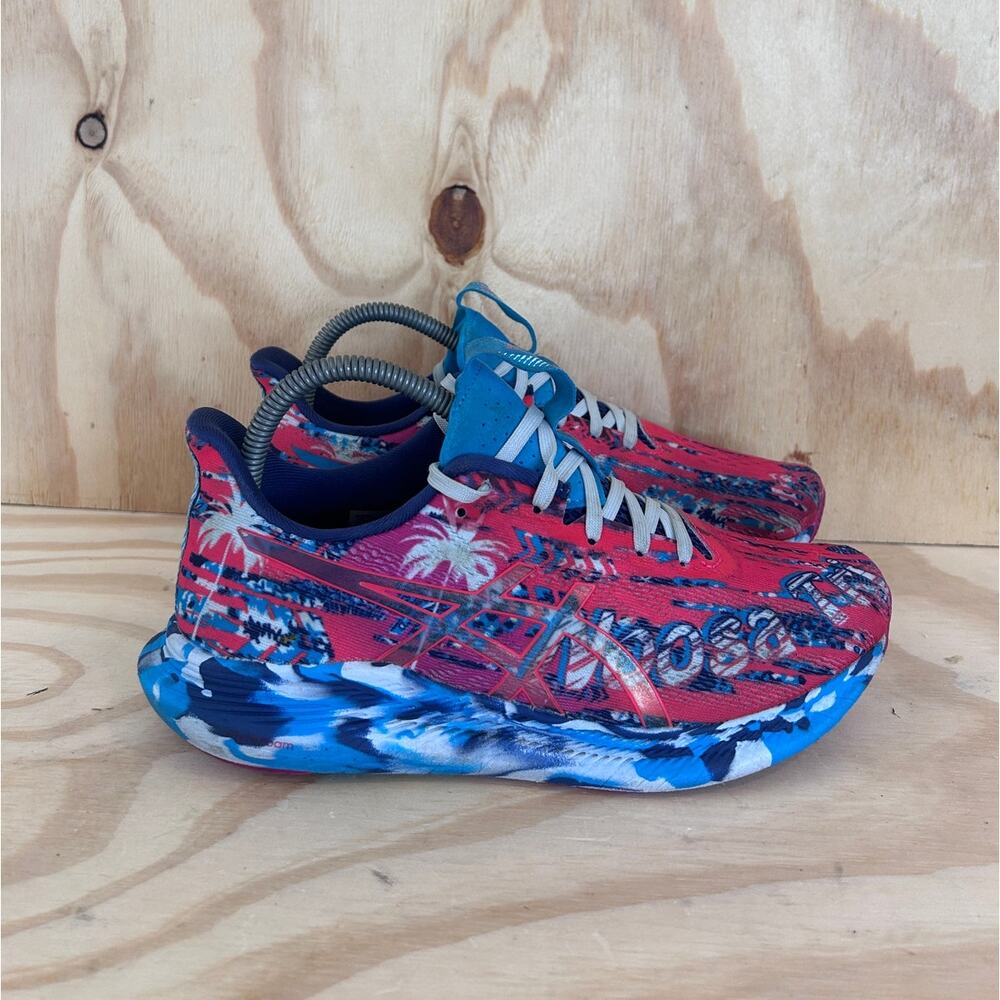 Asics - Noosa TRI 14 - Running Shoes - Blue/Red - Women's - 8 - 1012B208-702